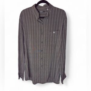 Axis LA Men's Striped Black Shirt Size XXL